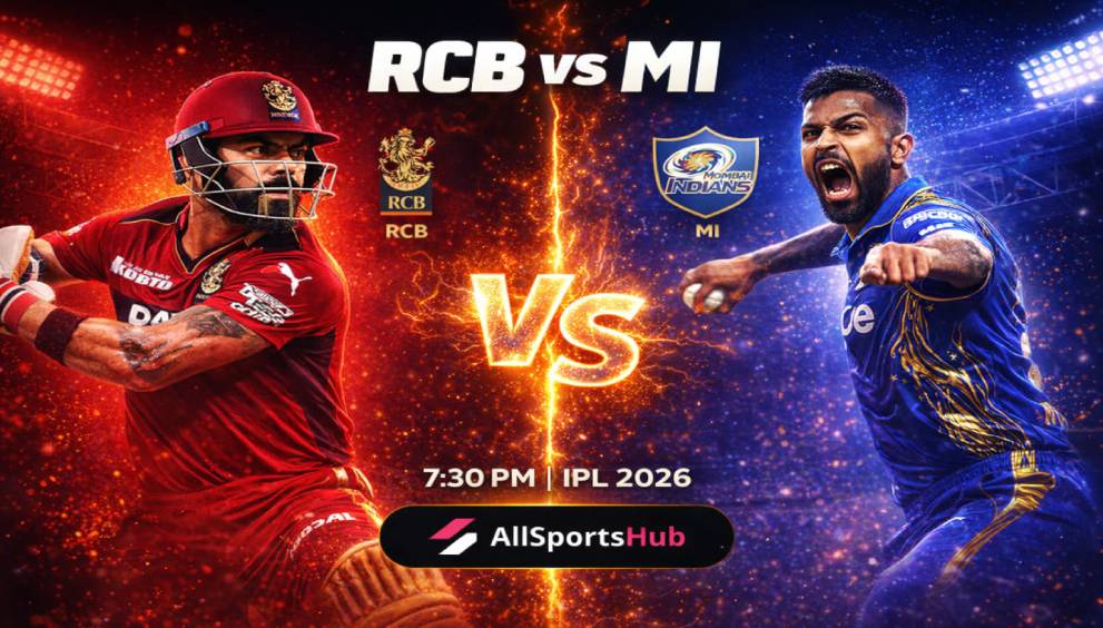 RCB vs MI 7:30 PM IPL Match ( 2026 )